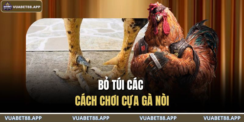 Bỏ túi các cách chơi cựa gà nòi