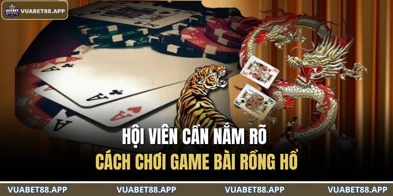Hội viên cần nắm rõ cách chơi Game bài Rồng Hổ